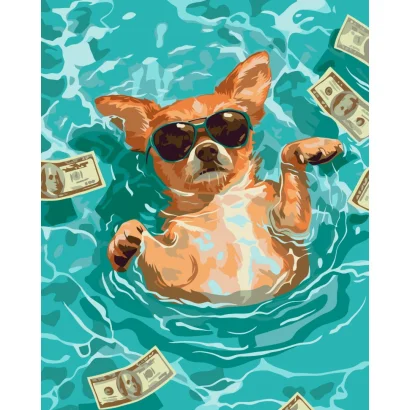 Картина за номерами "Кеш та релакс" &copy;arttem_illustration 11725-AC 40х50 см