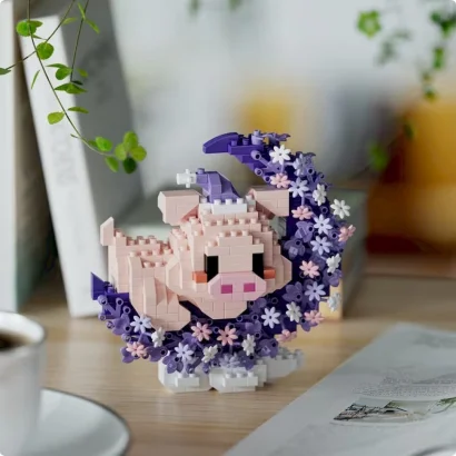 Дитячий конструктор Рожева свинка 8981 серії "Cute Moon", 474 деталі