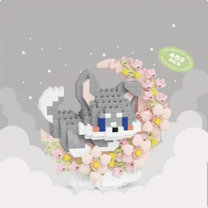 Дитячий конструктор Сіре цуценя 8982 серії "Cute Moon", 452 деталі