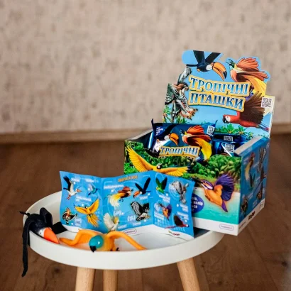 Стретч-іграшка у вигляді тварини &ndash; ТРОПІЧНІ ПТАШКИ (в асорт., в дисплеї)