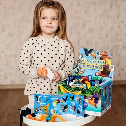 Стретч-іграшка у вигляді тварини &ndash; ТРОПІЧНІ ПТАШКИ (в асорт., в дисплеї)