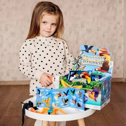 Стретч-іграшка у вигляді тварини &ndash; ТРОПІЧНІ ПТАШКИ (в асорт., в дисплеї)