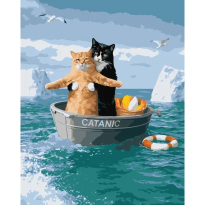 Картина за номерами "Котанік" &copy;arttem_illustration 11732-AC 50х40 см