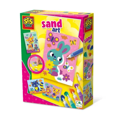 Набір для творчості з кольоровим піском &ndash; ЛІСОВІ ТВАРИНИ