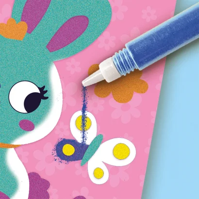 Набір для творчості з кольоровим піском &ndash; ЛІСОВІ ТВАРИНИ