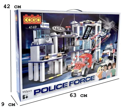 Конструктор &quot;Поліція&quot; (950 елм.) Великий поліцейський відділок / COGO