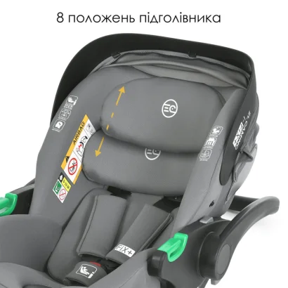 Дитяче автокрісло i-FIX ME 1110 Simply Gray