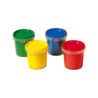 Пальчикові фарби серії &quot;My first&quot; -  ЮНИЙ ХУДОЖНИК (4 кольори, у пластикових баночках)