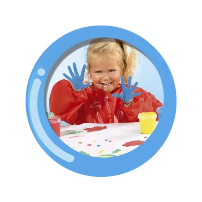 Пальчикові фарби серії "My first" -  ЮНИЙ ХУДОЖНИК (4 кольори, у пластикових баночках)