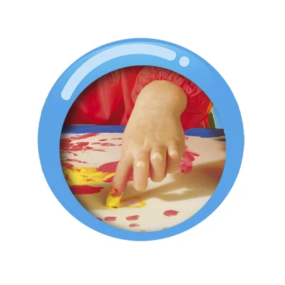 Пальчикові фарби серії "My first" -  ЮНИЙ ХУДОЖНИК (4 кольори, у пластикових баночках)