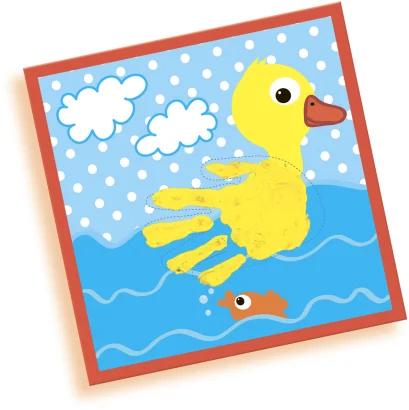 Пальчикові фарби серії "My first" -  ВІДБИТОК (3 кольори у пластикових баночках, малюнки)