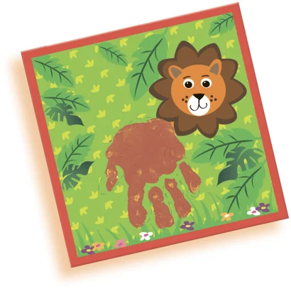 Пальчикові фарби серії "My first" -  ВІДБИТОК (3 кольори у пластикових баночках, малюнки)