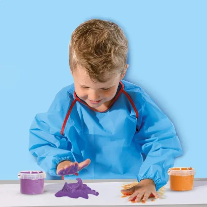 Повітряні пальчикові фарби серії &quot;My first&quot; - ЯСКРАВА ПІНКА (4 кольори, в пластикових баночках)