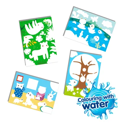 Набір для творчості серії "My first" - ВОДНІ МАЛЮНКИ "ТВАРИНИ" (картки, пензлик)