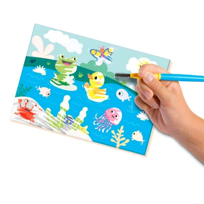 Набір для творчості серії "My first" - ВОДНІ МАЛЮНКИ "ТВАРИНИ" (картки, пензлик)