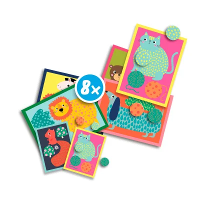 Набір для творчості серії &laquo;My first&raquo; - ВГАДАЙ ТВАРИНУ (картки з тваринами, наліпки)