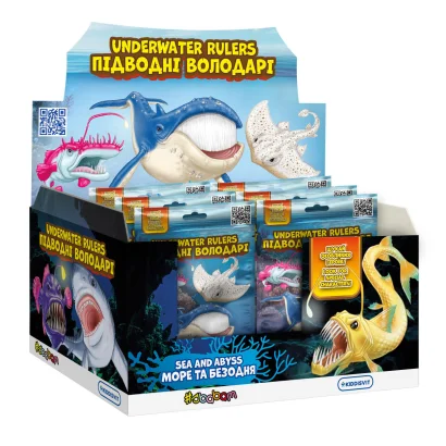 Стретч-іграшка у вигляді тварини - ПІДВОДНІ ВОЛОДАРІ. МОРЕ ТА БЕЗОДНЯ (в диспл.)