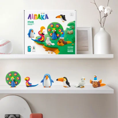 Меганабір пластиліну, що самостійно твердіє, ЛІПАКА &ndash; ПТАХИ