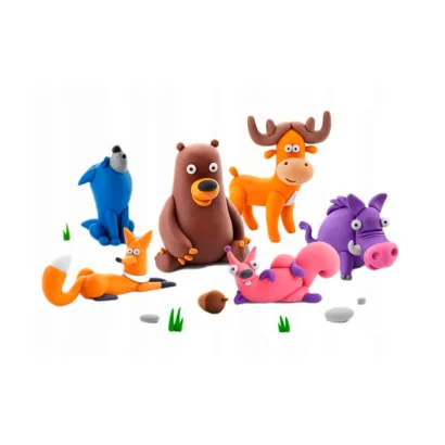 Меганабір пластиліну, що самостійно твердіє, ЛІПАКА – ЛІСОВІ ЗВІРІ