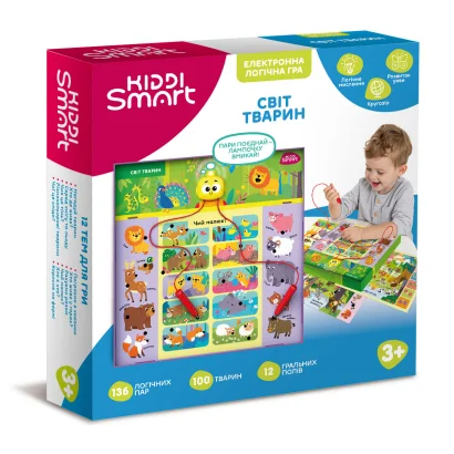 Електронна логічна гра KIDDI SMART &ndash; ВІКТОРИНА СВІТ ТВАРИН S2