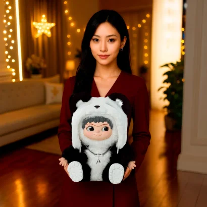 М'яка іграшка лімітована POP TOP Letsvan серії "Wakuku" - ПАНДА 800% (37 см, в ас.)