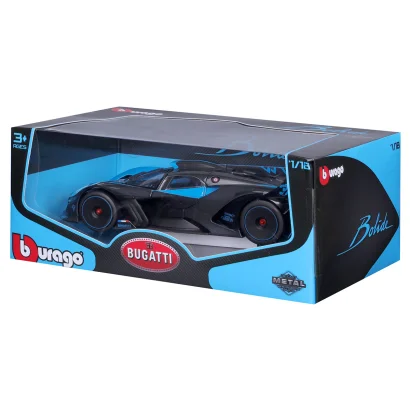 Автомодель - BUGATTI BOLIDE (чорно-синій, 1:18)