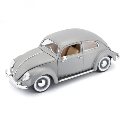 Автомодель - VOLKSWAGEN K&Auml;FER BEETLE (1955) (сірий, 1:18)
