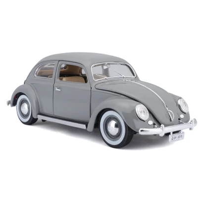 Автомодель - VOLKSWAGEN K&Auml;FER BEETLE (1955) (сірий, 1:18)