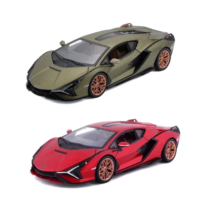 Автомодель - LAMBORGHINI SI&Aacute;N FKP 37  (асорті зелений металік, червоний металік, 1:24)