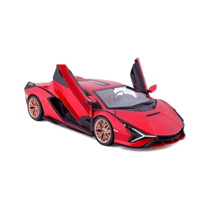 Автомодель - LAMBORGHINI SI&Aacute;N FKP 37  (асорті зелений металік, червоний металік, 1:24)