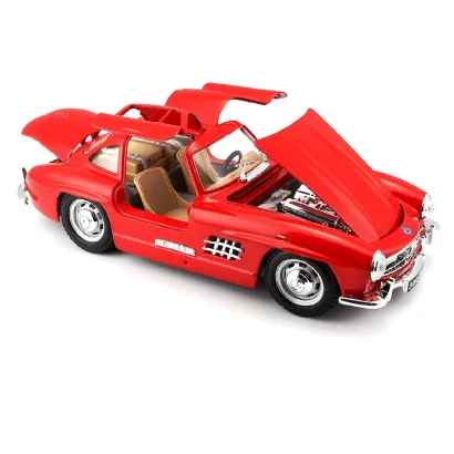 Автомодель - MERCEDES-BENZ 300 SL (1954) (асорті червоний, сріблястий, 1:24)