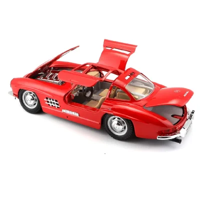 Автомодель - MERCEDES-BENZ 300 SL (1954) (асорті червоний, сріблястий, 1:24)