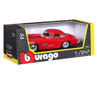 Автомодель - MERCEDES-BENZ 300 SL (1954) (асорті червоний, сріблястий, 1:24)