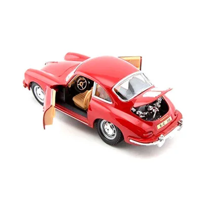 Автомодель - PORSCHE 356B (1961) (асорті слонова кістка, червоний, 1:24)