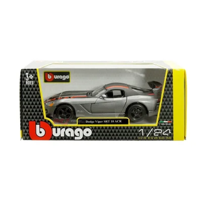 Автомодель - DODGE VIPER SRT10 ACR  (ассорті помаранч-чорн металік, червоно-чорн металік, 1:24)