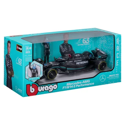 Автомодель з фігуркою - MERCEDES-AMG F1 W14 E PERFORMANCE (1:24)