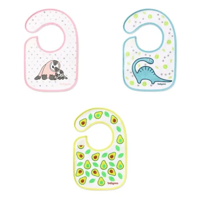 Нагрудник махровий &quot;Я ЇМ І Я РОСТУ&quot;(3м+)