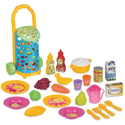 Візок з посудом та продуктами 25 предметів &quot;Candy&amp;Ken&quot; (310*570*210 мм) &quot;dede&quot;  Home 