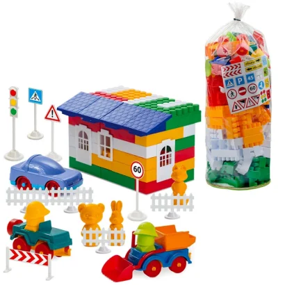 Дитячий конструктор "Лідер" №5 1-054, 200 великих деталей