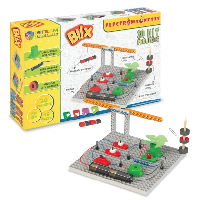 Конструктор поліпропіленовий з магнітами &quot;BLIX&quot; Електро-магнітне поле (43 елм./30 моделей)