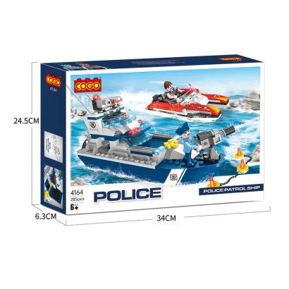 Конструктор &quot;Поліція&quot; (285 елм.) Патрульний катер
