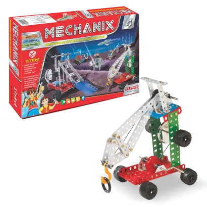 Металевий конструктор, розвиваючий "MECHANIX" №4 (263 елм./20 моделей)