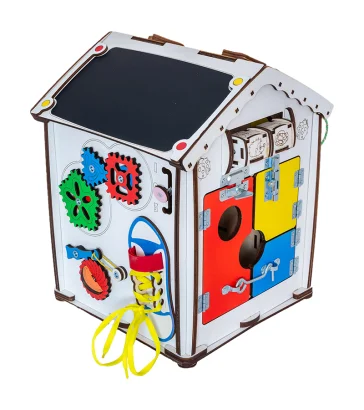 Будиночок розвиваючий. Бізіборд B006 з підсвічуванням