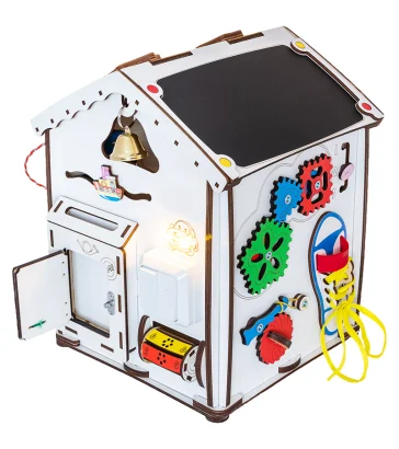 Будиночок розвиваючий. Бізіборд B006 з підсвічуванням