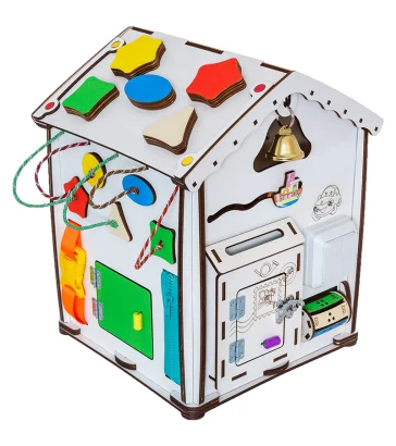 Будиночок розвиваючий. Бізіборд B006 з підсвічуванням