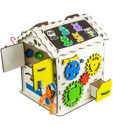 Будиночок розвиваючий. Бізіборд B006, 30х30х40