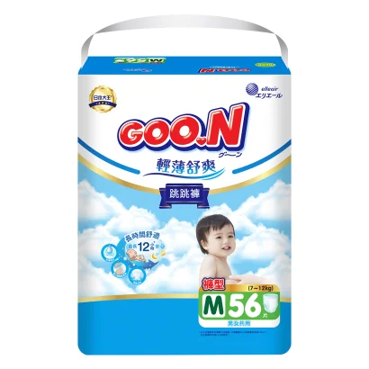 Трусики-підгузки GOO.N Slim &amp; Comfortable для дітей 7-12 кг (розмір 3(M), унісекс, 56 шт)