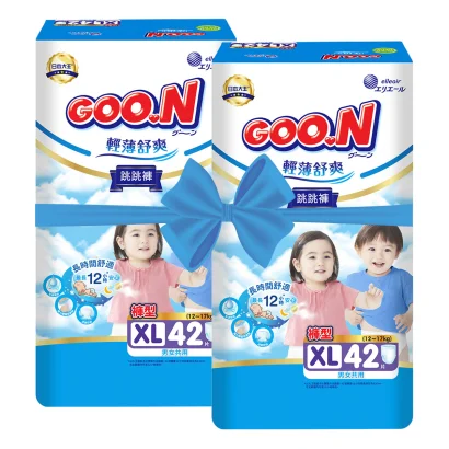 Трусики-підгузки GOO.N Slim &amp; Comfortable для дітей 12-17 кг (розмір 5(XL), унісекс, 84 шт)