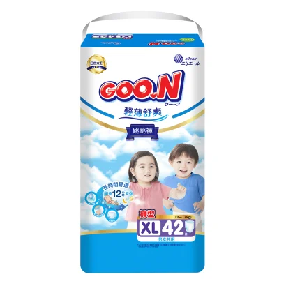 Трусики-підгузки GOO.N Slim &amp; Comfortable для дітей 12-17 кг (розмір 5(XL), унісекс, 42 шт)