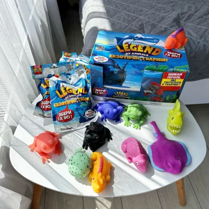 Стретч-іграшка у вигляді тварини &ndash; ЕКЗОТИЧНІ ТВАРИНИ (в диспл.)